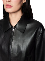 Marc Cain Collections Rethink Together Lamb Nappa Leather Jacket AC12.04L01