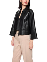 Marc Cain Collections Rethink Together Lamb Nappa Leather Jacket AC12.04L01