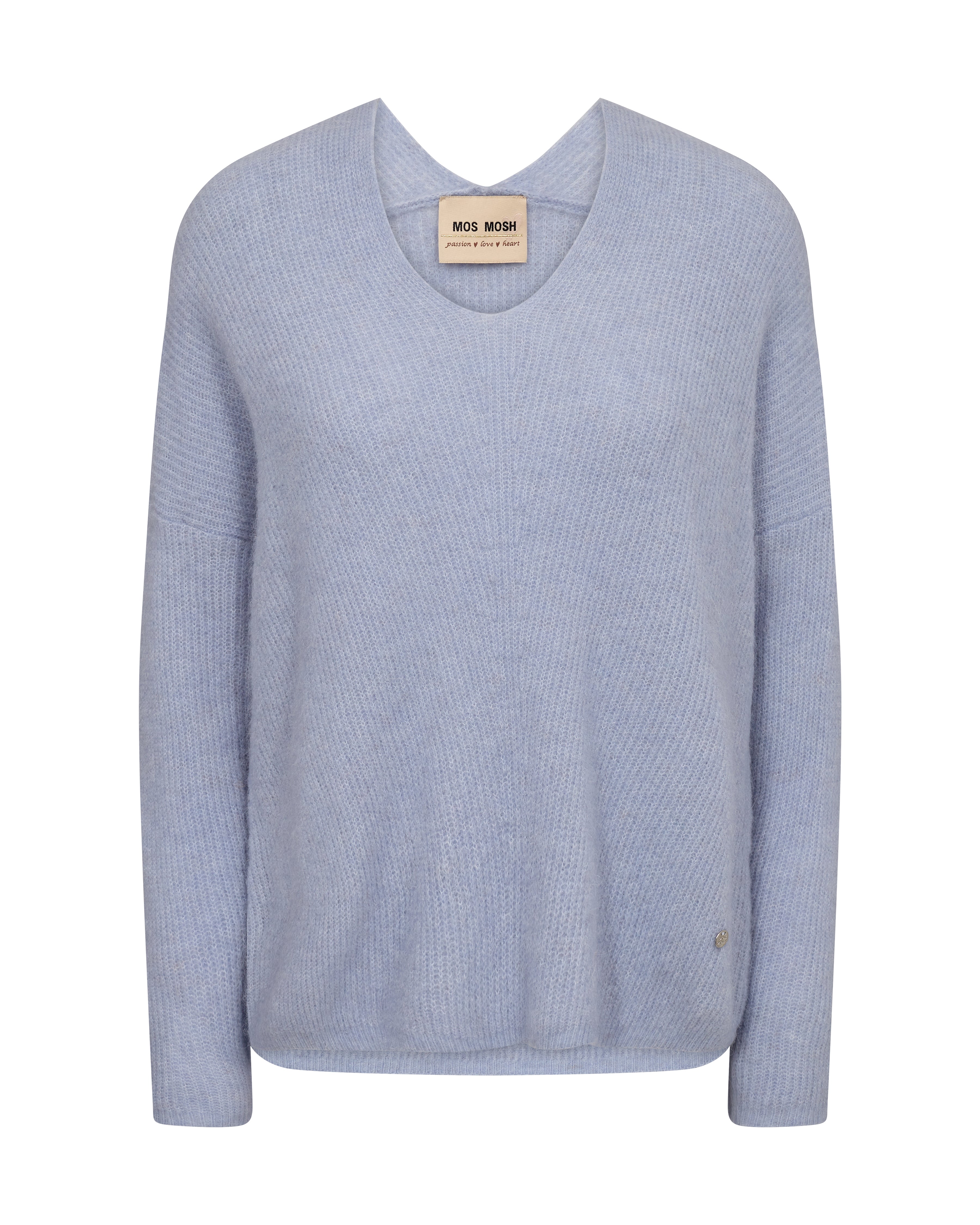 Mos Mosh Thora V-Neck Sweater Eventide