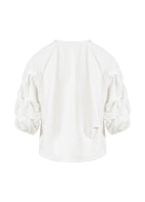 Coster Copenhagen Blouse with Puffy Sleeves Off White