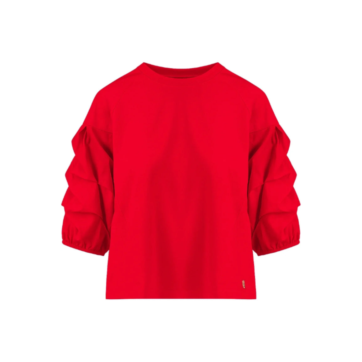 Coster Copenhagen Blouse with Puffy Sleeves Red