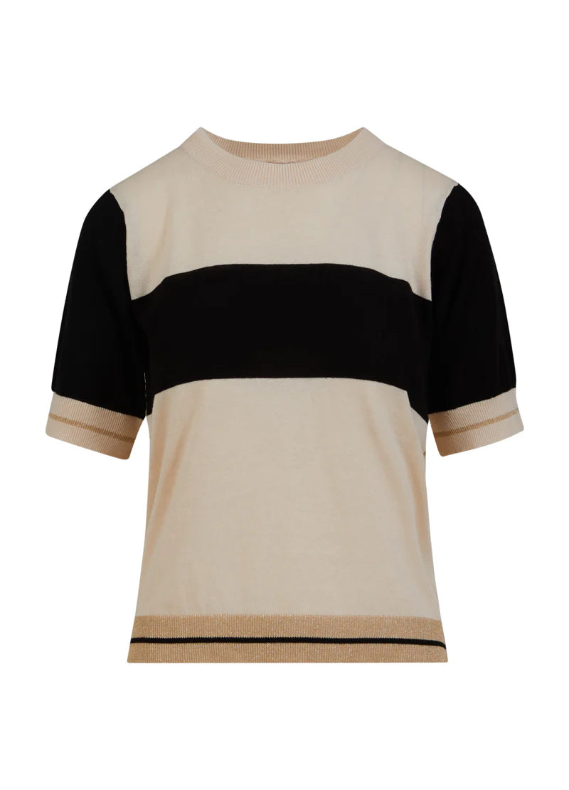 Coster Copenhagen Cashmere Knit with Short Sleeves in Pointelle