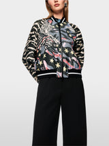 Marc Cain Sports Blouson Jacket with Comic Print AS31.13W23