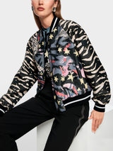 Marc Cain Sports Blouson Jacket with Comic Print AS31.13W23