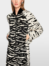 Marc Cain Sports Blouson Jacket with Animal Print AS31.04J03