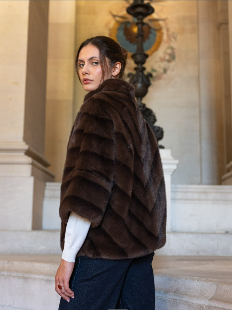 FROCKS Faux Fur Choc