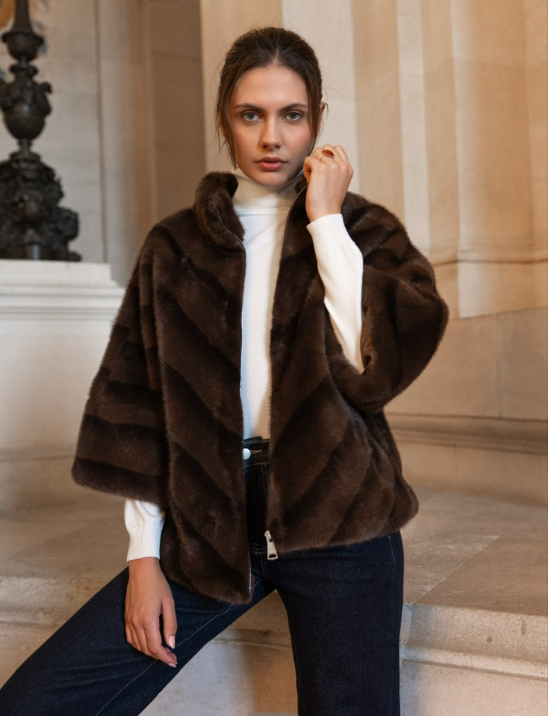 FROCKS Faux Fur Choc
