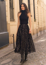 FROCKS Sequin Skirt Black