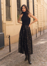 FROCKS Sequin Skirt Black