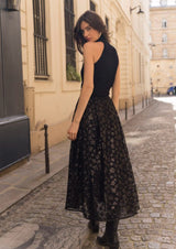 FROCKS Sequin Skirt Black