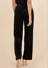 FROCKS Stretch Velvet Pants Black