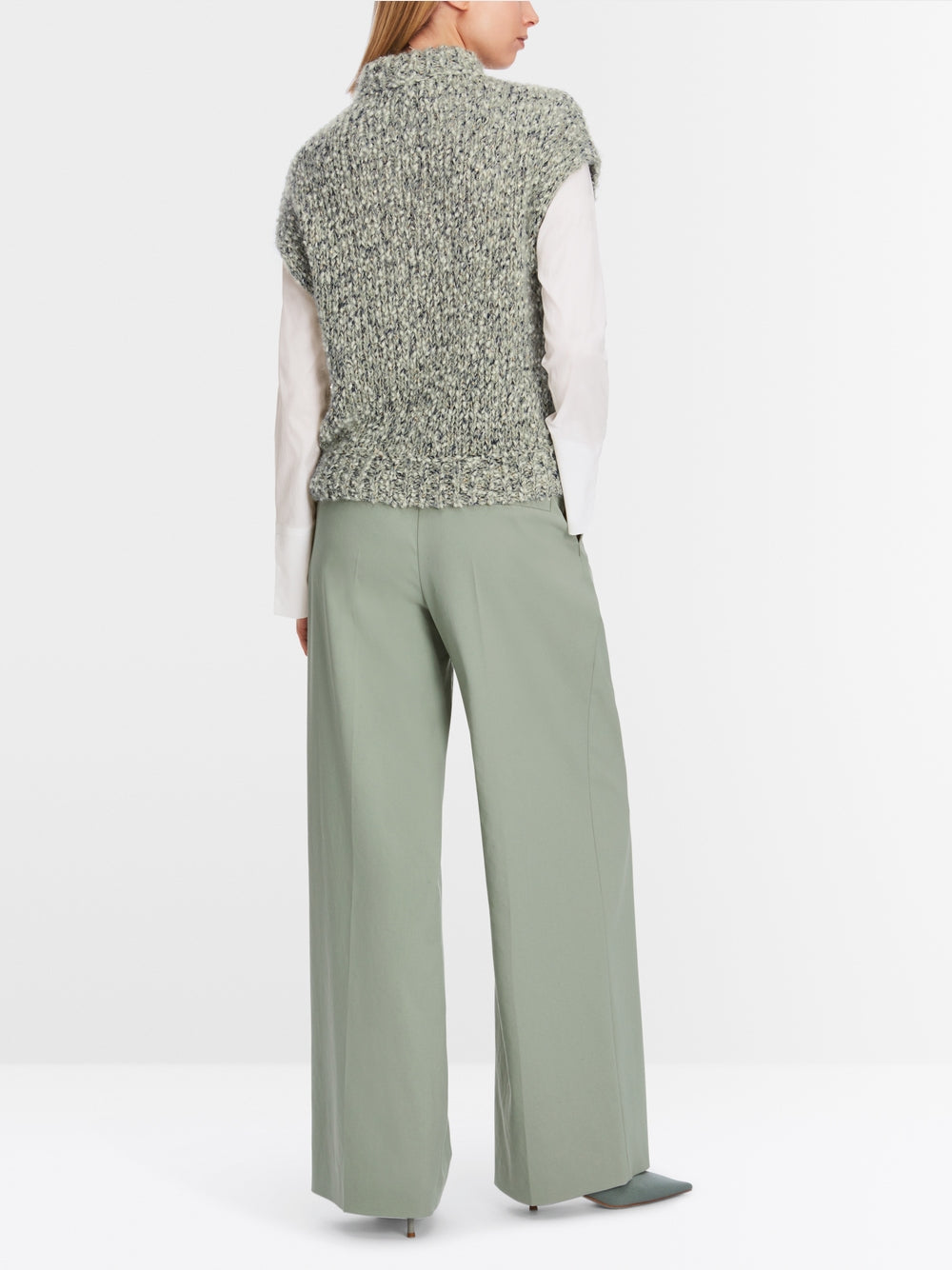 Marc Cain Sleeveless Sweater Frozen Sage XC 41.10 M13