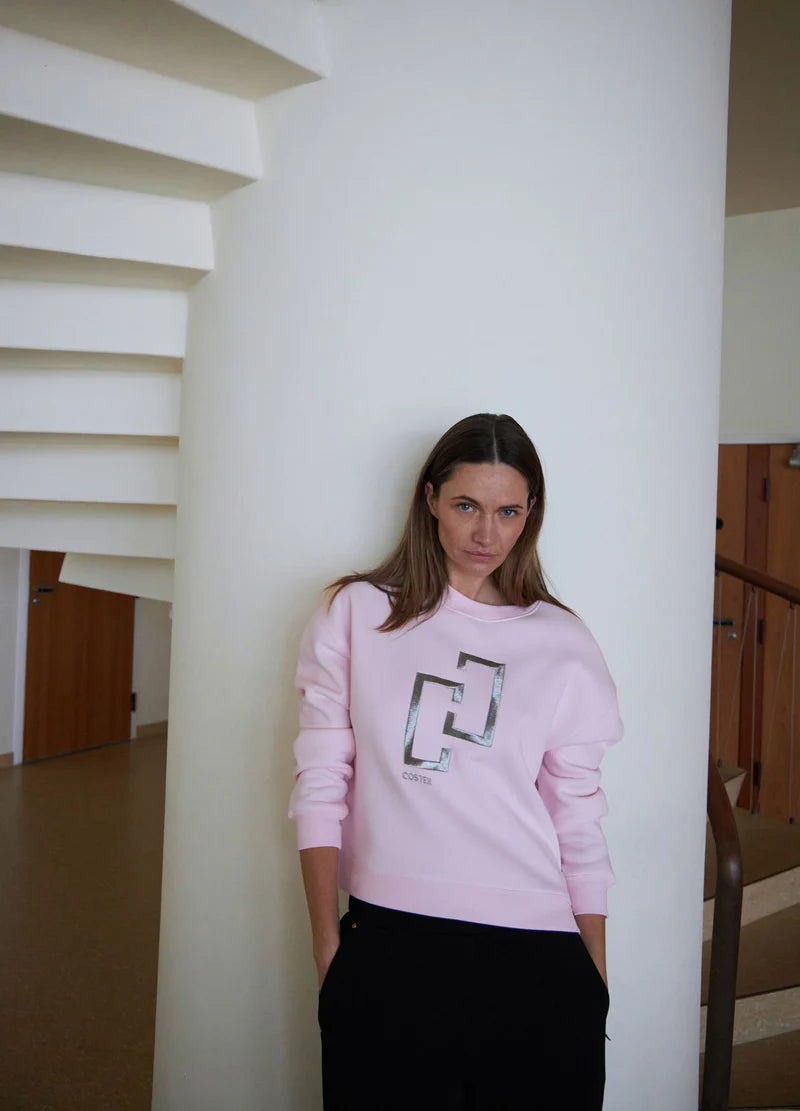 Coster Copenhagen Logo Sweatshirt Powder Rose