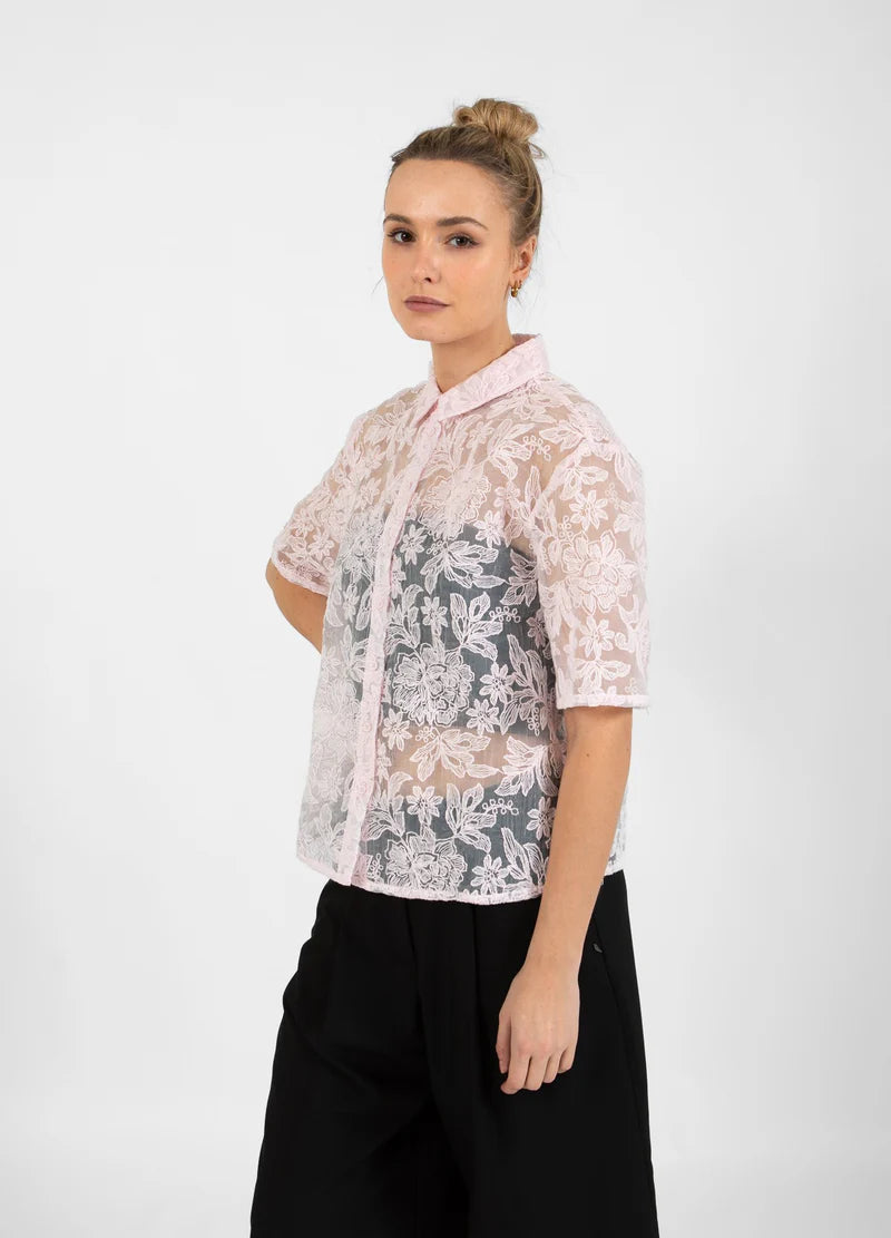 Coster Copenhagen Shirt with Lace Powder Rose