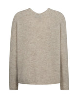 Mos Mosh Thora V Neck Sweater Feather Grey