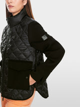 Marc Cain Sports Outdoor Jacket in material mix Black