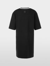 Marc Cain Sports 60s-inspired Mini Dress In Stretch Black