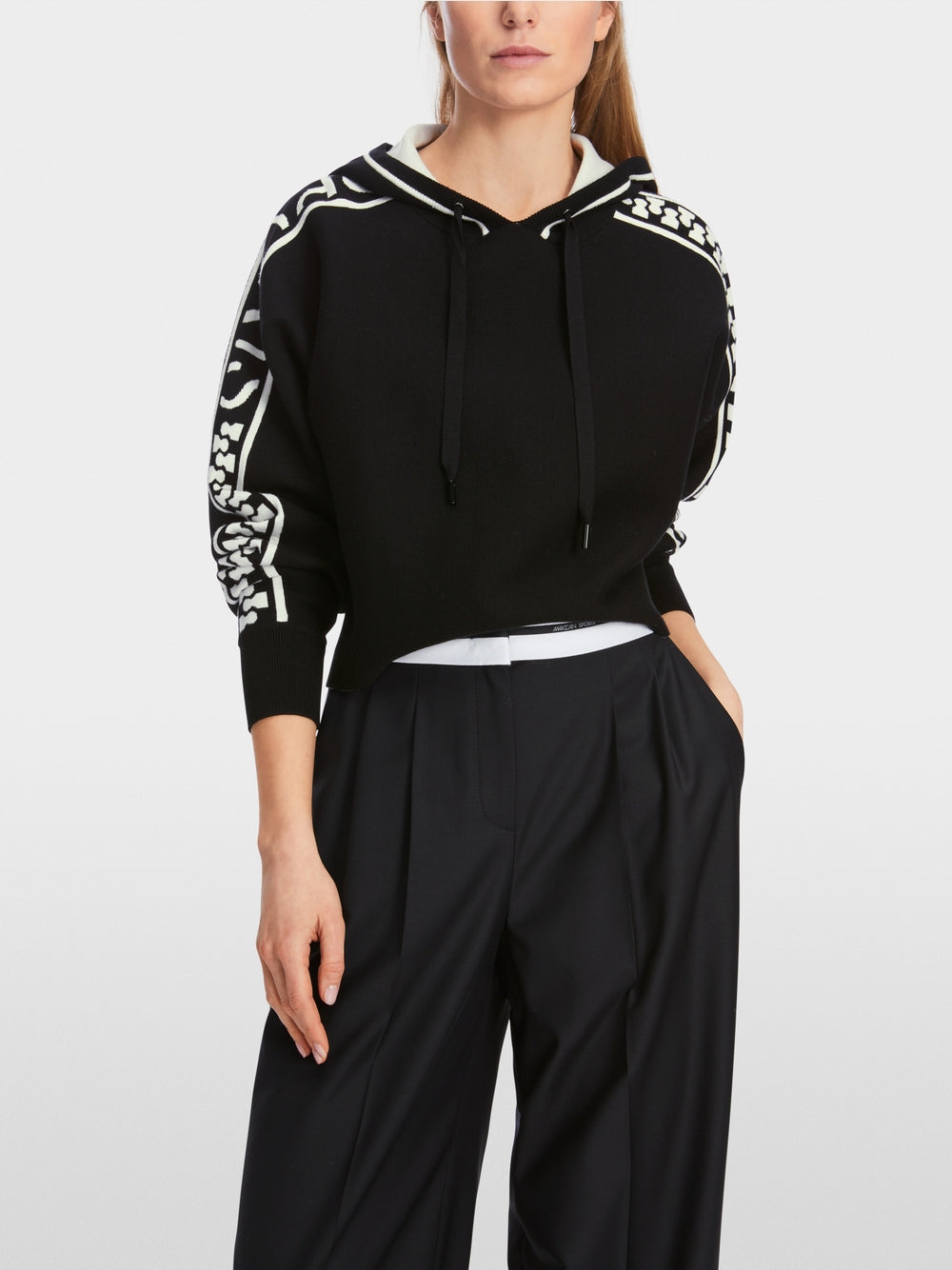 Marc Cain Sports Rethink Together Hooded Sweater Black