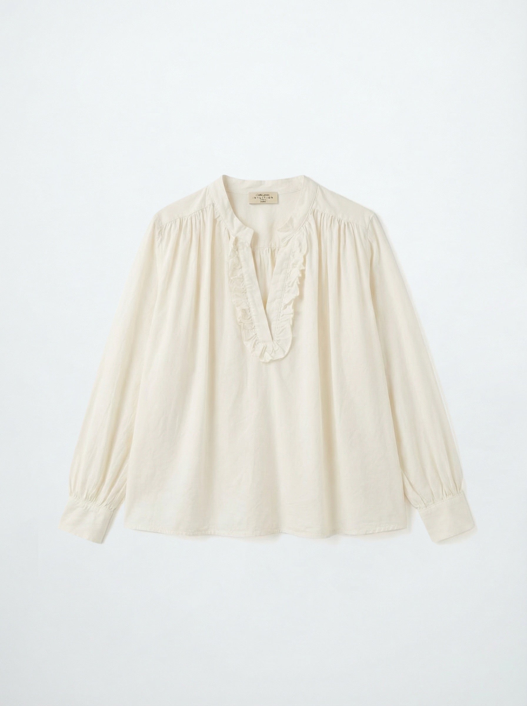 FROCKS Pia Frill Blouse Off White