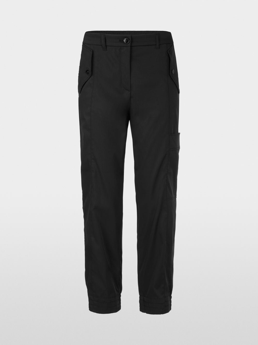 Marc Cain Sports REWARI Trousers in aviator style Black