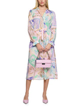 Marc Cain Collections MIDI Print Dress Pink Tulle AC21.20W19