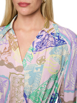 Marc Cain Collections MIDI Print Dress Pink Tulle AC21.20W19