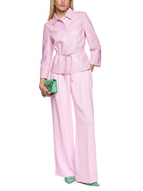 Marc Cain Collections “Rethink Together” Leather Jacket Pink Tulle AC31.13L03