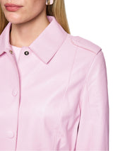 Marc Cain Collections “Rethink Together” Leather Jacket Pink Tulle AC31.13L03