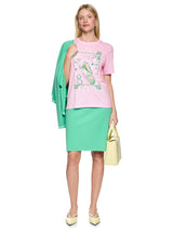 Marc Cain Collections “Rethink Together” TShirt with Motif Pink Tulle AC48.11J26