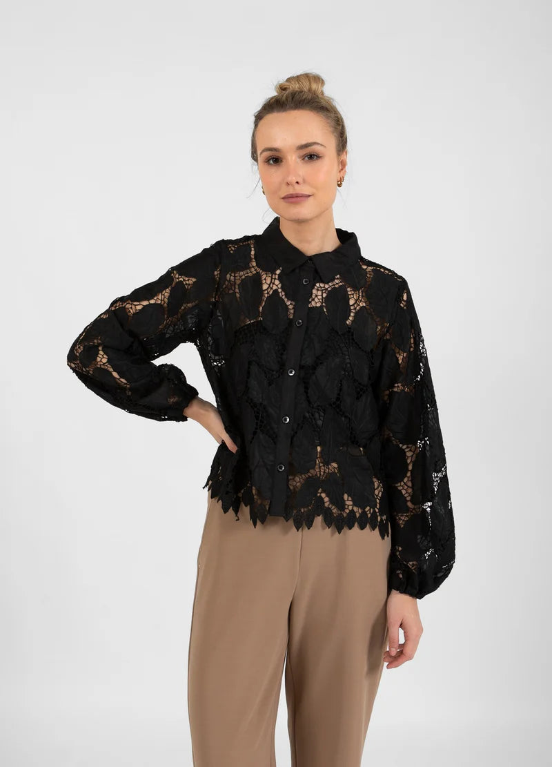 Coster Copenhagen Lace Shirt Black