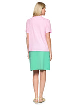 Marc Cain Collections “Rethink Together” TShirt with Motif Pink Tulle AC48.11J26