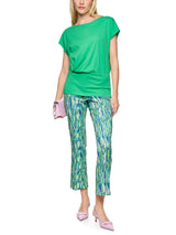 Marc Cain Collections Stretch Cotton Shirt Bright Jade AC48.19J14