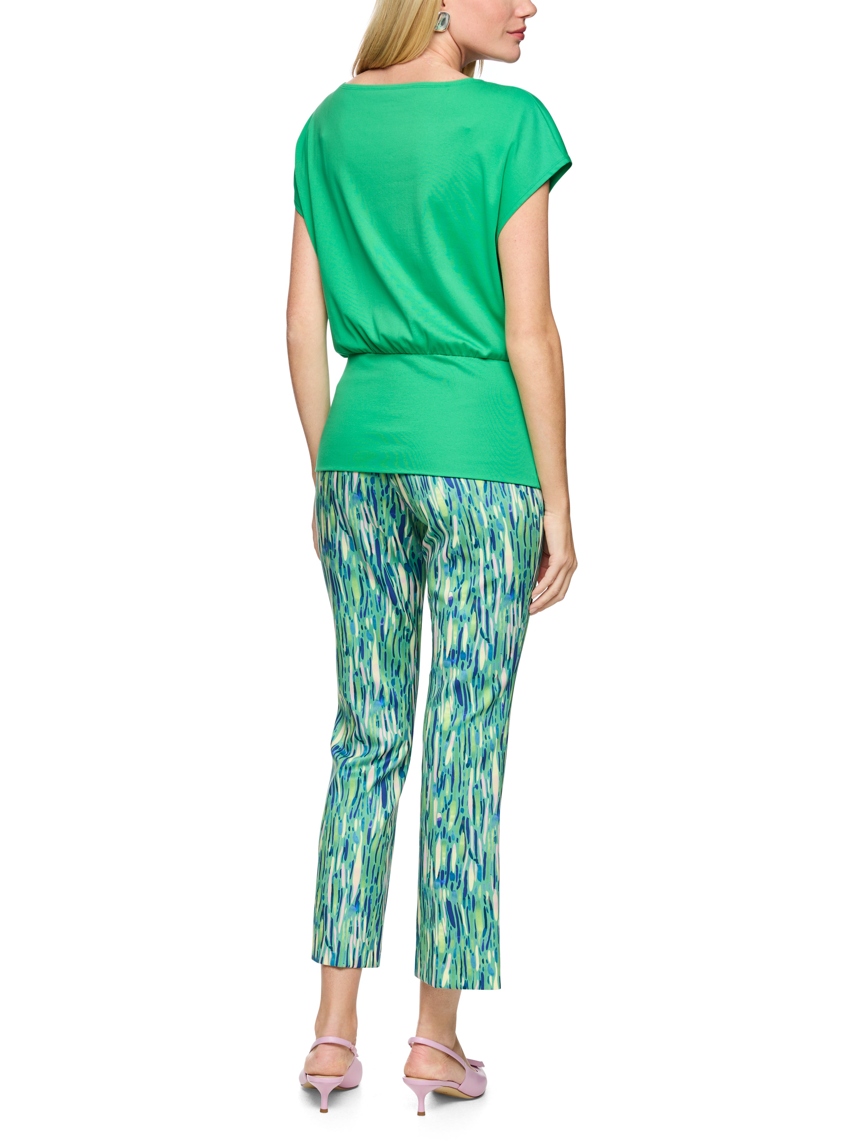 Marc Cain Collections Stretch Cotton Shirt Bright Jade AC48.19J14