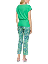 Marc Cain Collections Stretch Cotton Shirt Bright Jade AC48.19J14