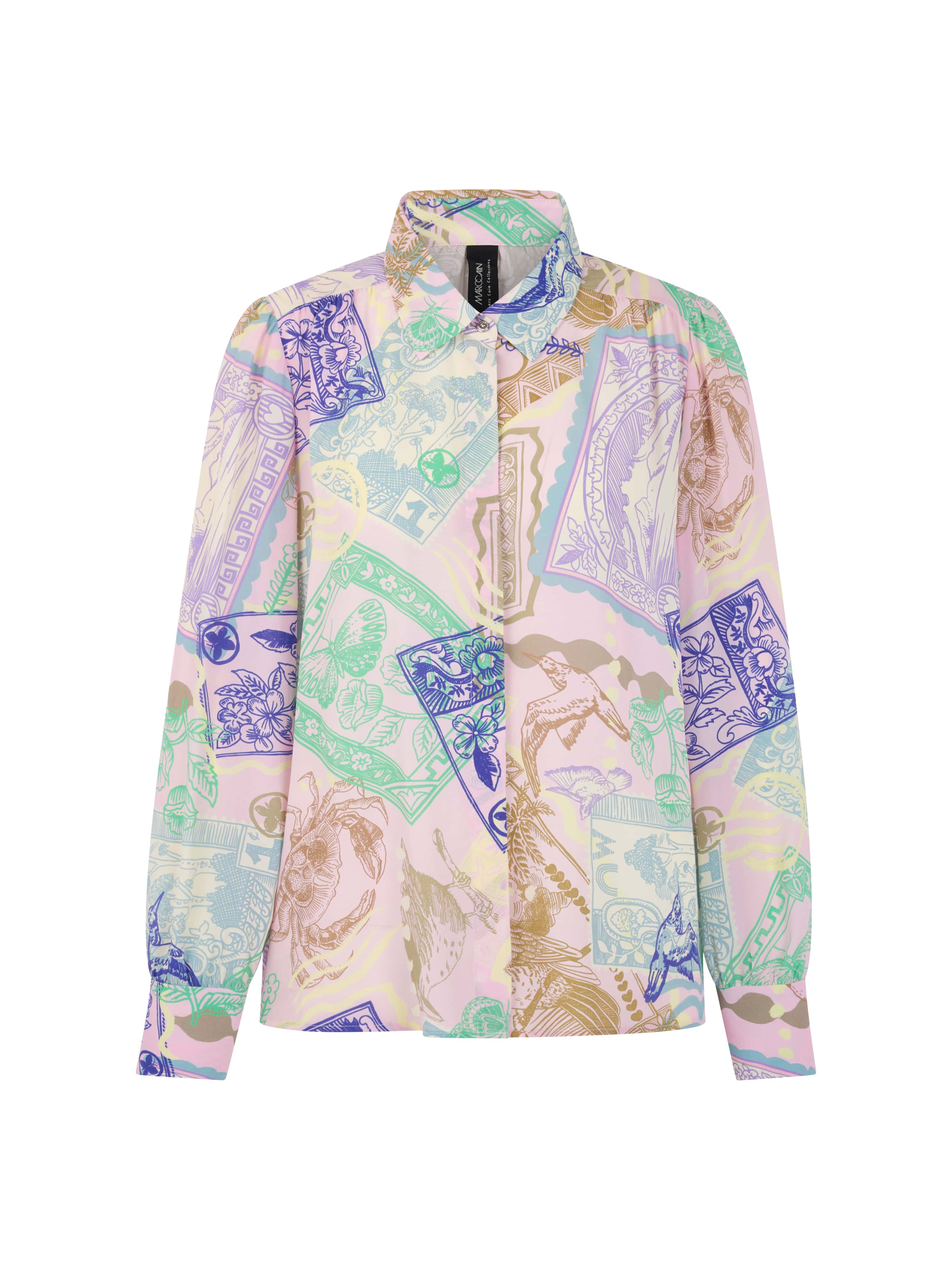 Marc Cain Collections Shirt Blouse with Stamp Print AC51.22W19