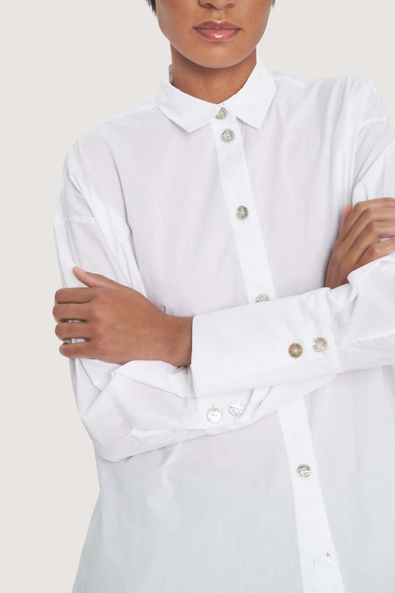 Bitte Kai Rand Organic Cotton Oversized Shirt White