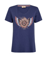 Mos Mosh Gethi Glam Tee Crown Blue