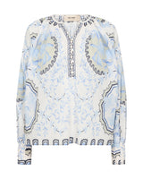 Mos Mosh Wylde Orchid Blouse Brunnera Blue