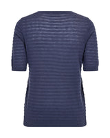 Mos Mosh Bouch Dotty SS Knit Crown Blue