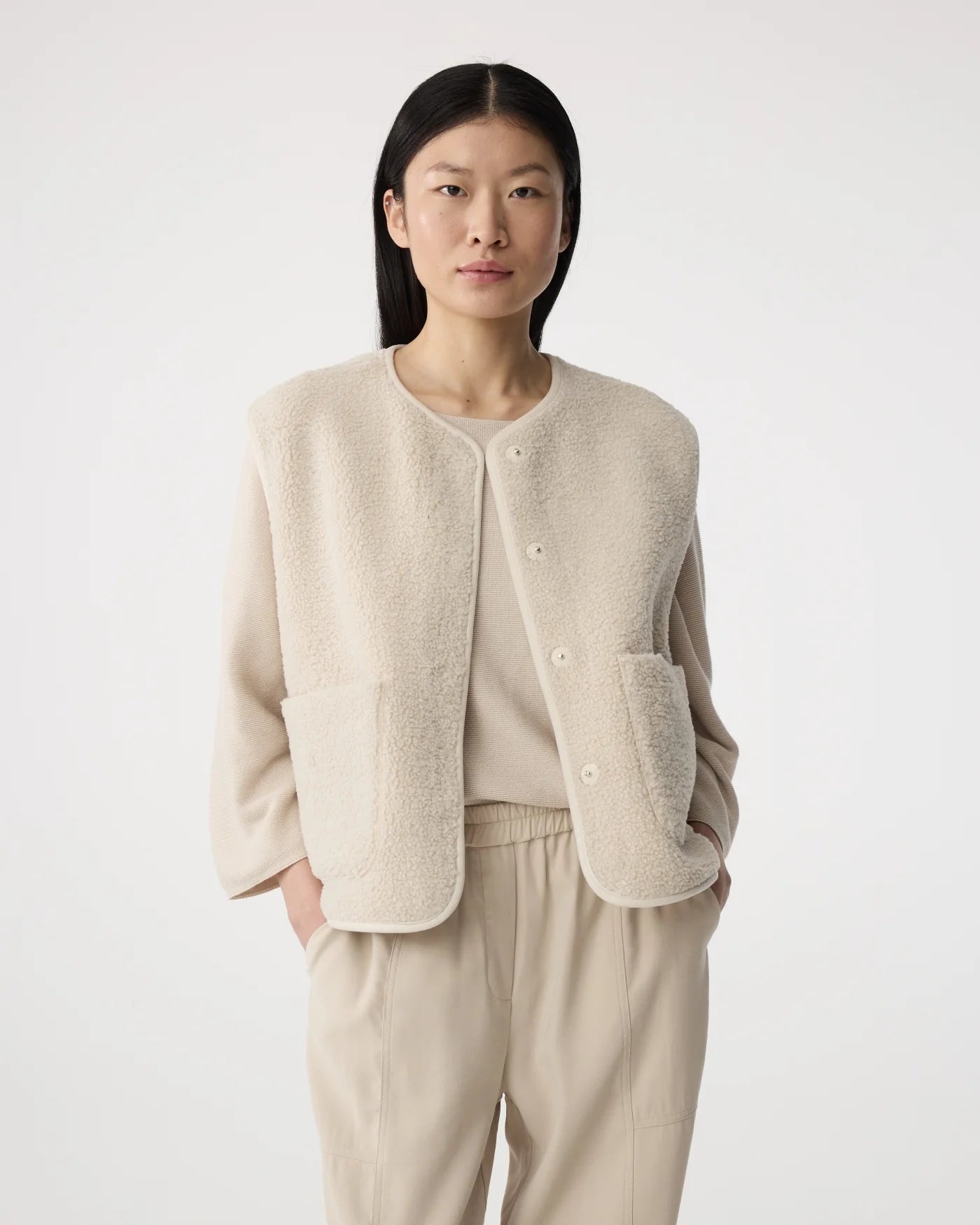 Knit-ted Ted Jacket Ivory