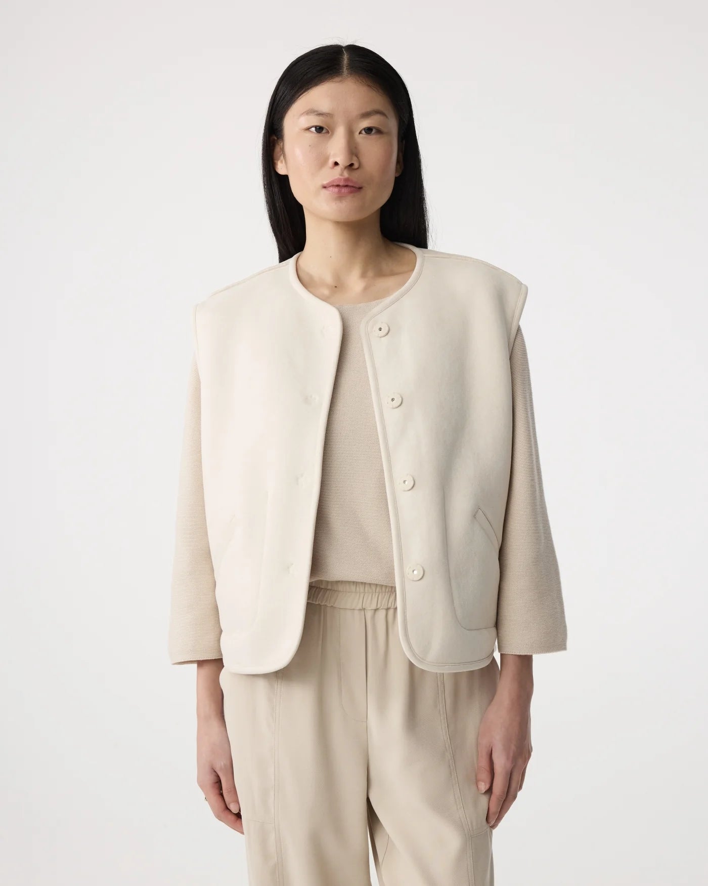Knit-ted Ted Jacket Ivory