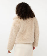 Esqualo Short Fur Jacket Sand