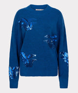 Esqualo Sequin Sweater Brilliant Blue