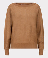 Esqualo Batwing Sweater Lurex Caramel