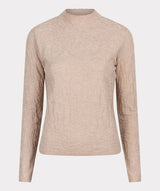 Esqualo Jacquard Turtleneck Beige