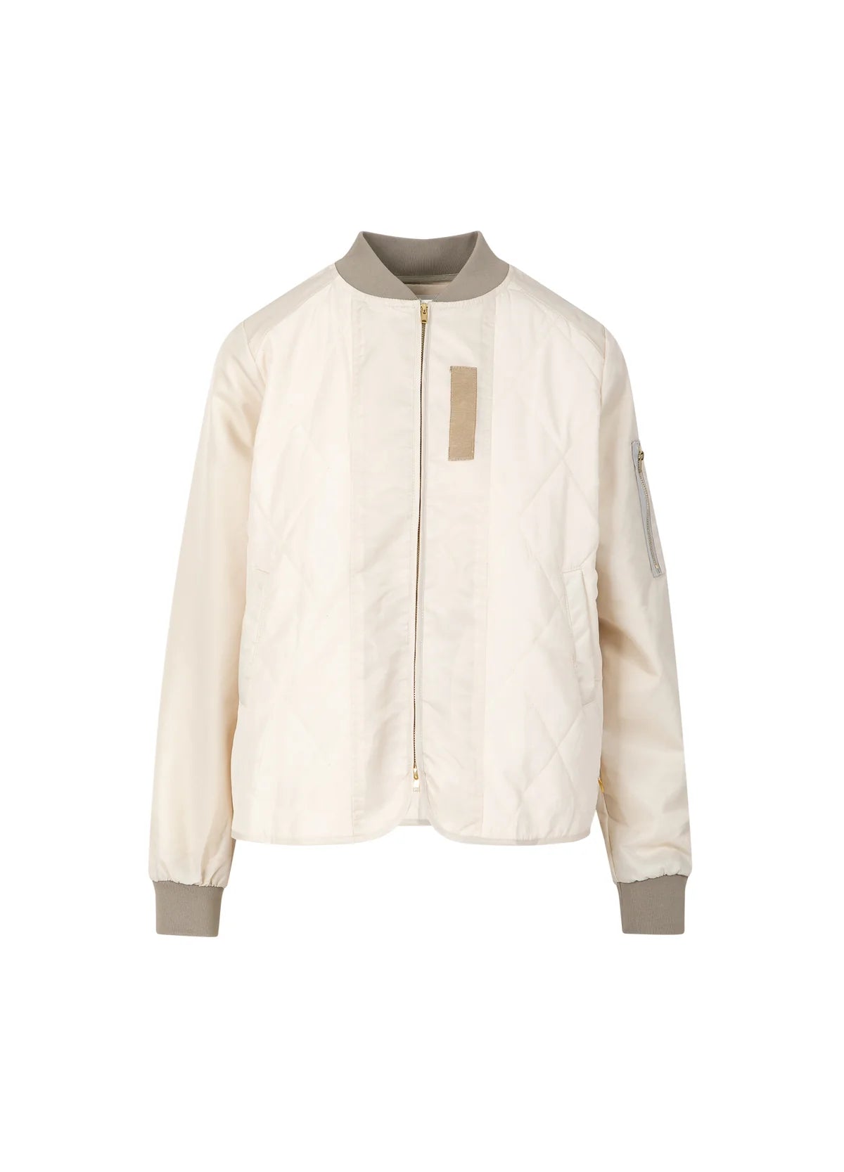 Coster Copenhagen Quilted Bomber Jacket Pearl
