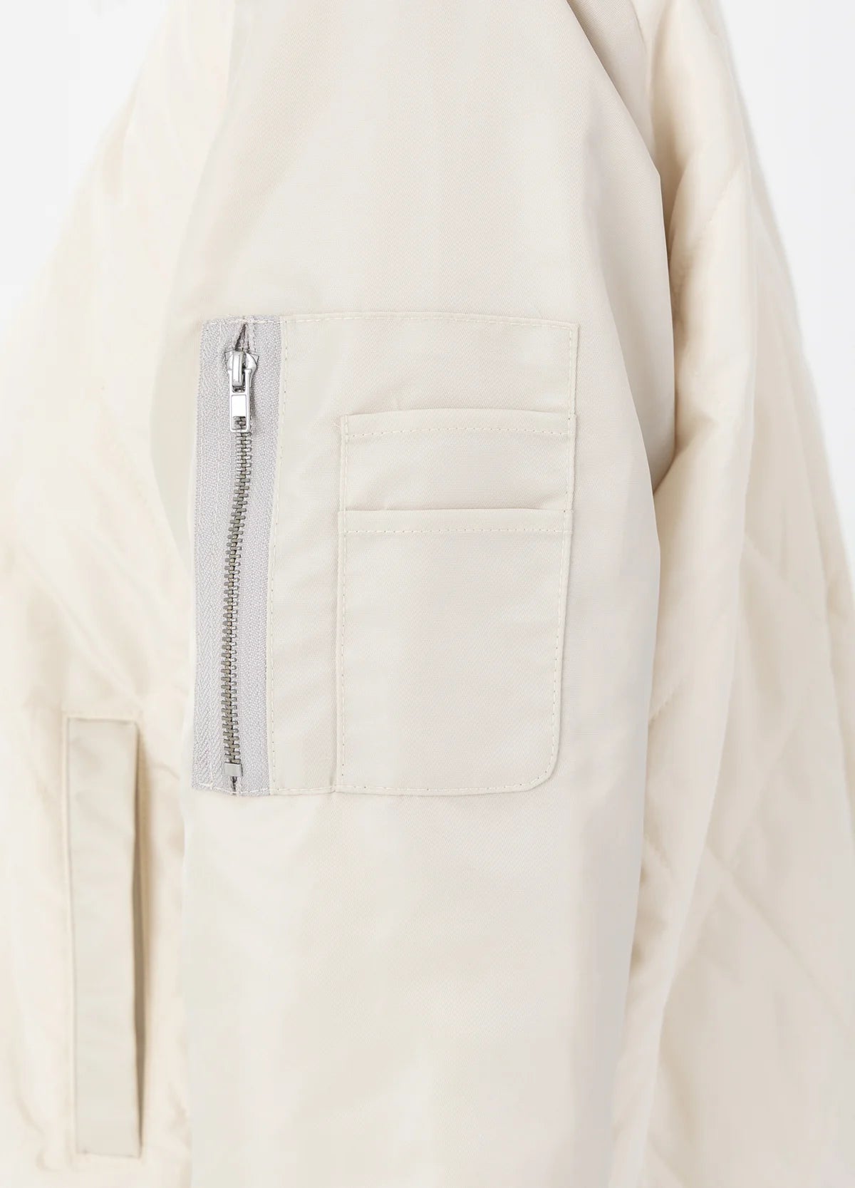 Coster Copenhagen Quilted Bomber Jacket Pearl