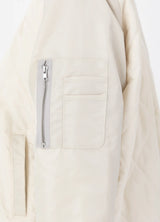 Coster Copenhagen Quilted Bomber Jacket Pearl