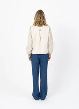 Coster Copenhagen Quilted Bomber Jacket Pearl