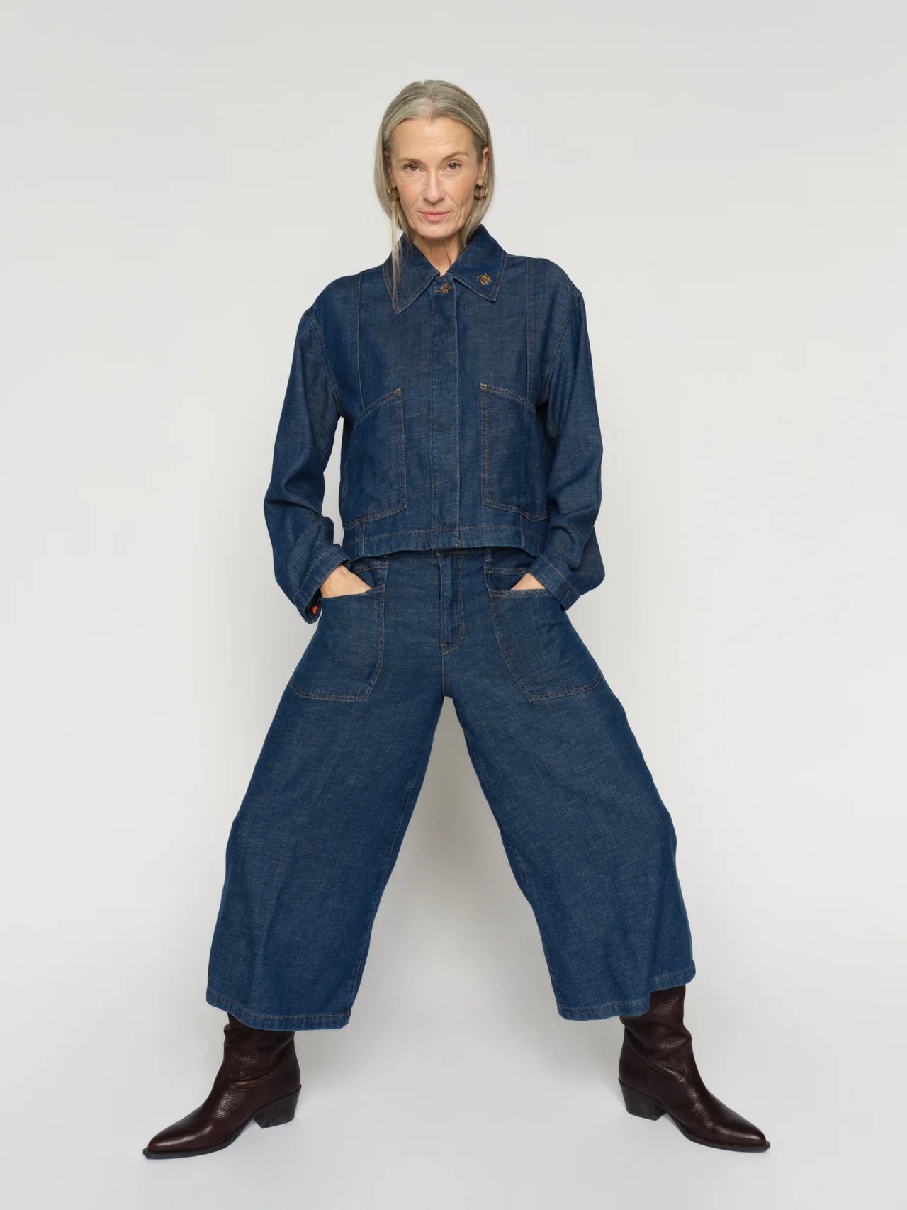 Mos Mosh Culotte Arge Jeans Dark Blue